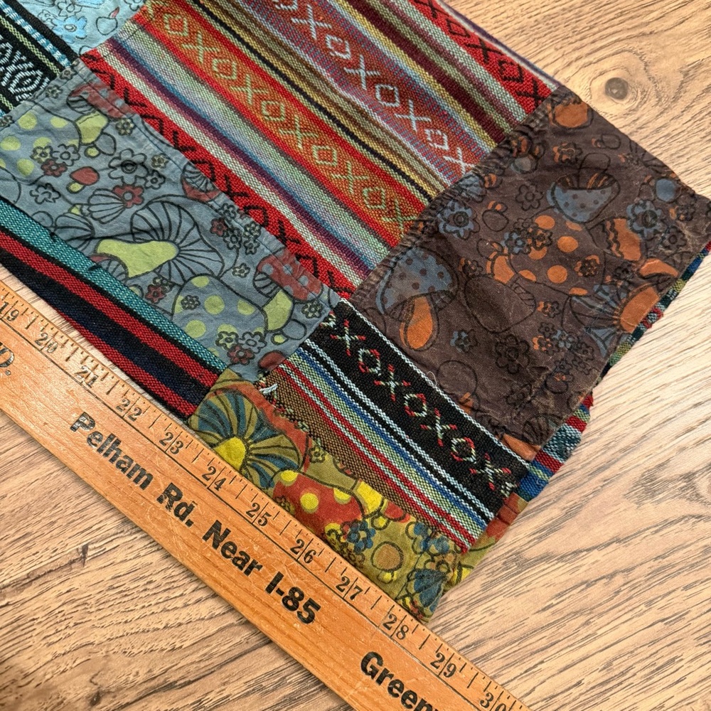 Kathmandu Multicolor Patchwork Overalls Mushrooms… - image 7